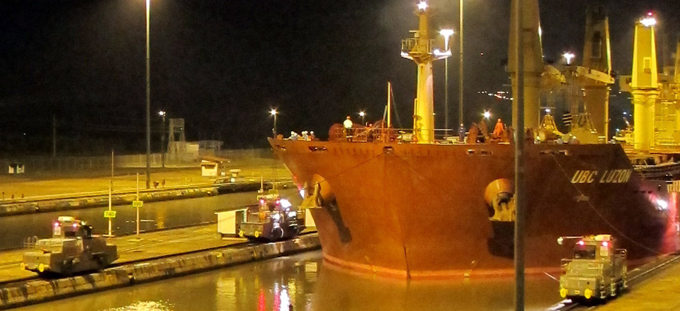 Dinner on the Panama Canal